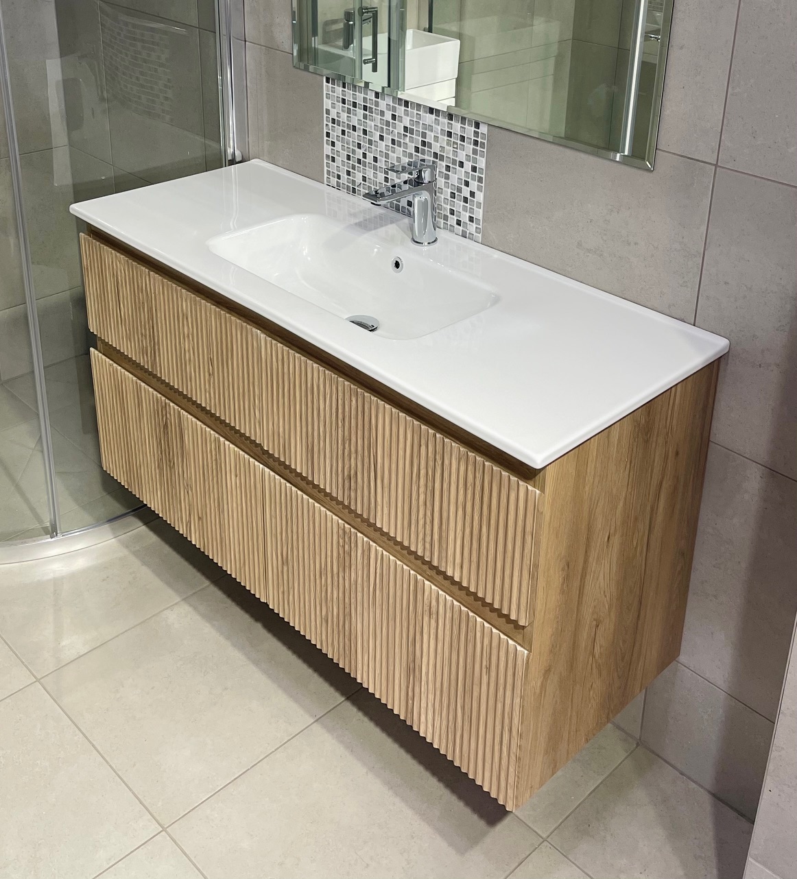 Wall Hung Plywood Vanity GINA-1200K-VG